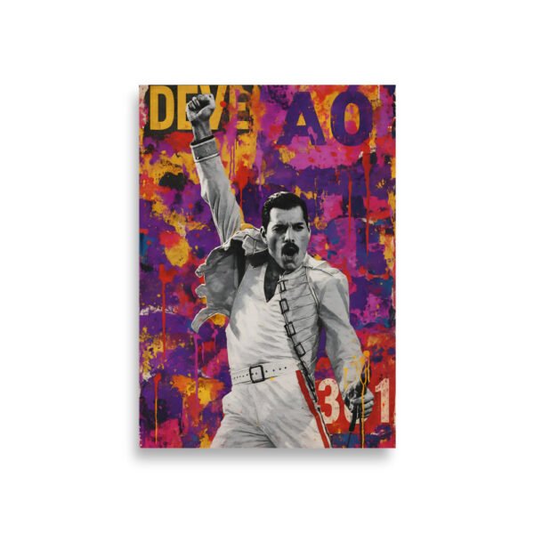 Freddie Mercury Pop Art Poster - Image 2